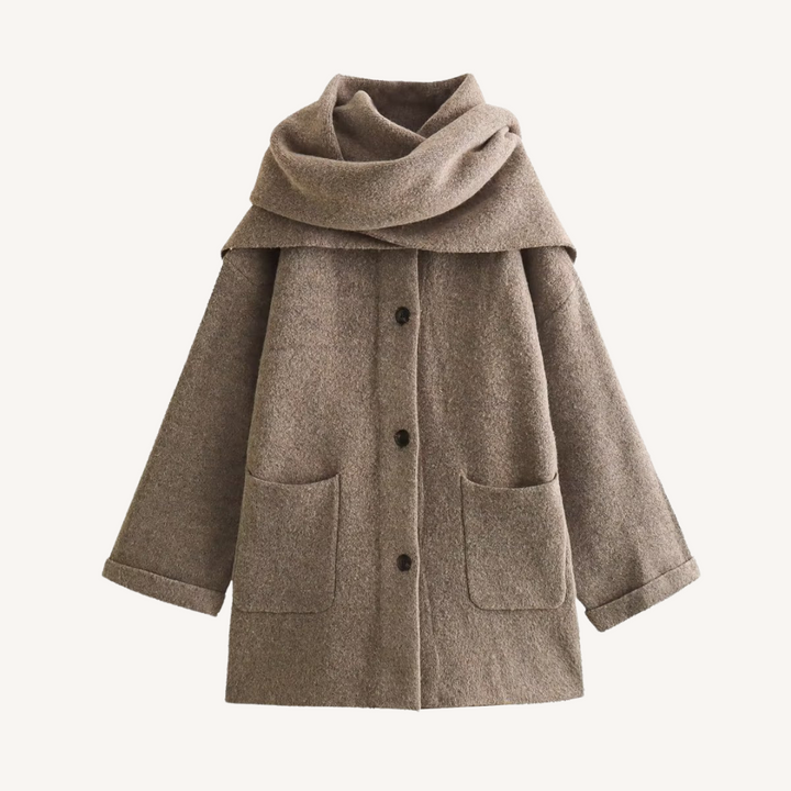 Bridie | Scarf-Collar Wrap Coat