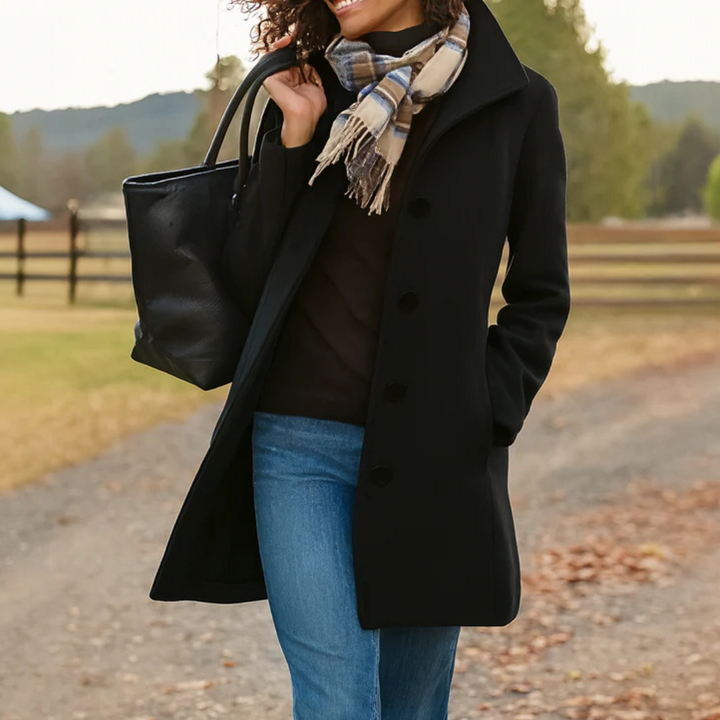 Brigitte | Tailored Single-Breasted Coat