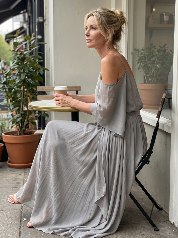 Heather | Flowing Drape Two-Piece Set