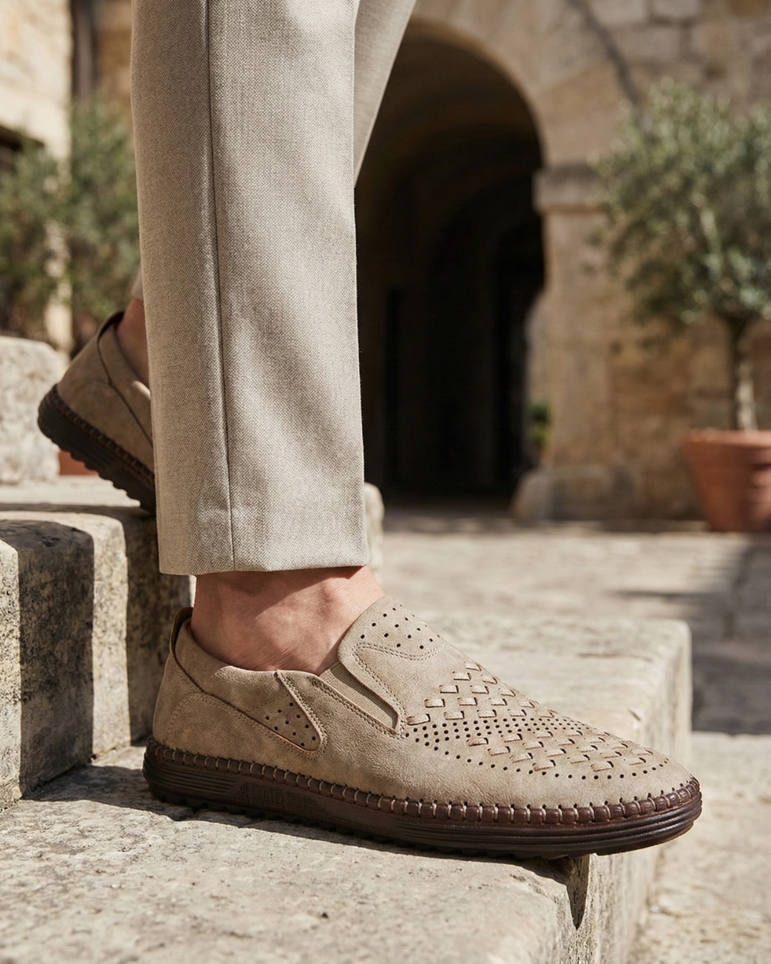 Oliver | Woven Slip-On Loafers