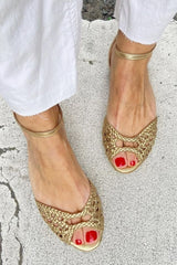 Juniper | Woven Ankle-Strap Sandals
