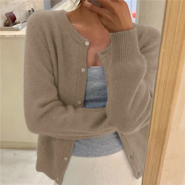Antoinette | Soft Round-Neck Cardigan