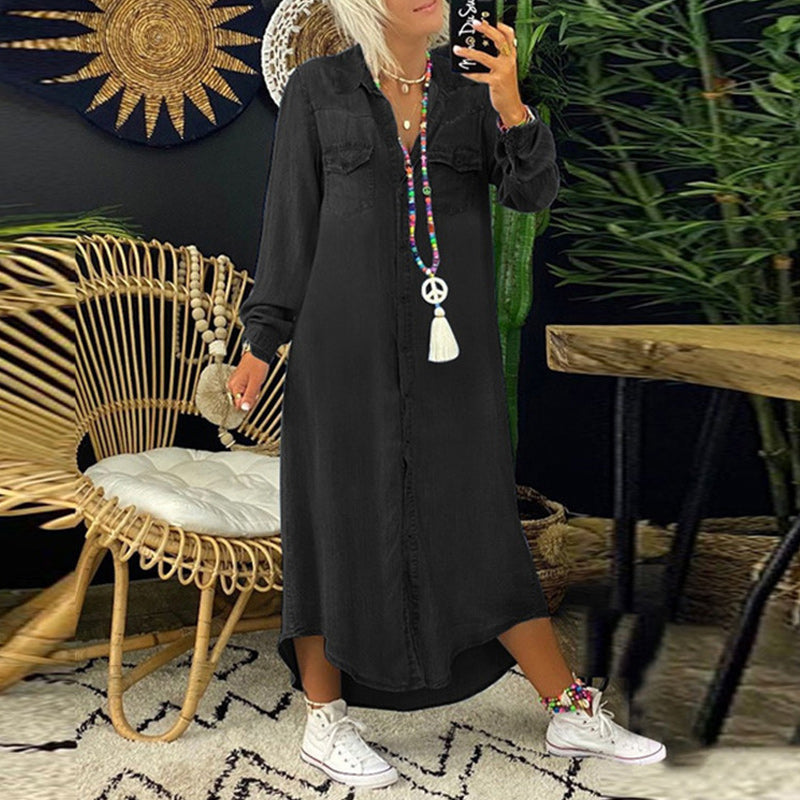 Tamara | Relaxed Button-Through Shirt Dress