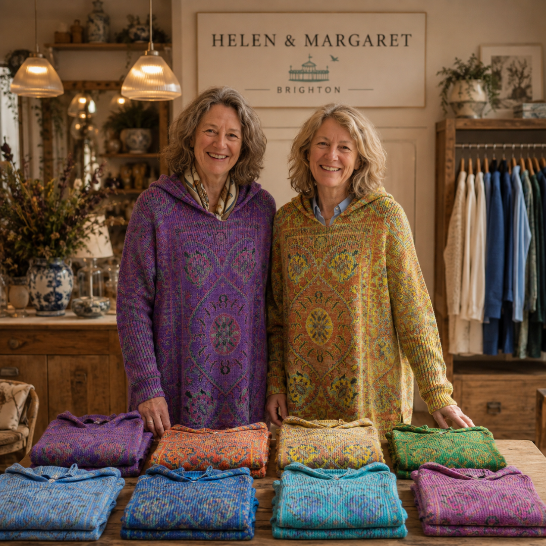 Sandra | Bohemian Hooded Tunic Jumper