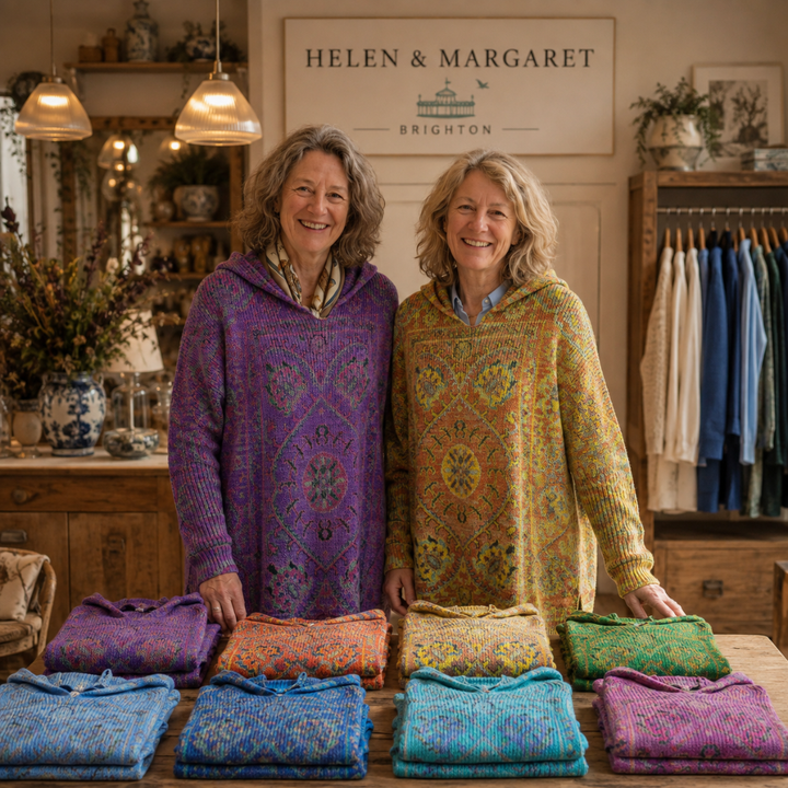 Sandra | Bohemian Hooded Tunic Jumper