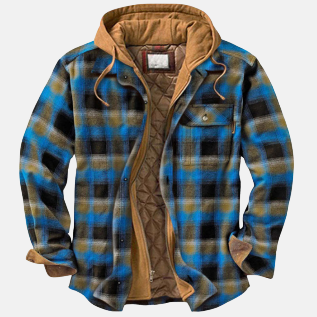 Wesley | Rugged Hooded Check Jacket