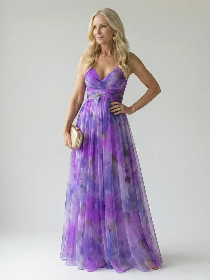 Evelina | Wrapped Floral Maxi Dress