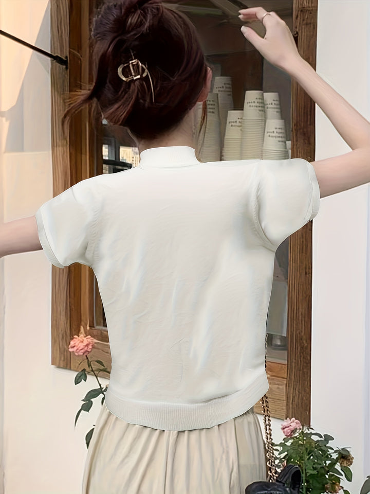 Louise | Refined Half-Neck Top