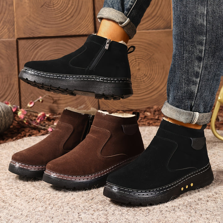Grayson | Cosy Side-Zip Ankle Boots