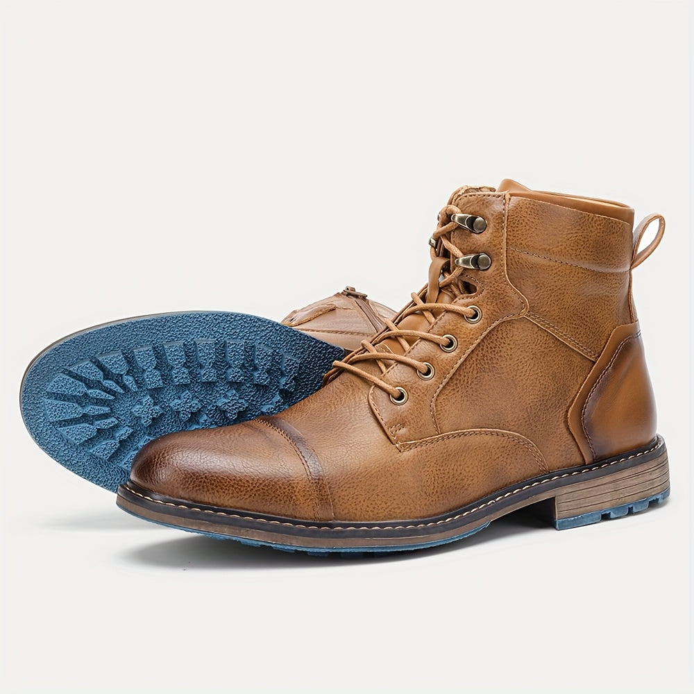 Graham | Cap-Toe Lace-Up Boots