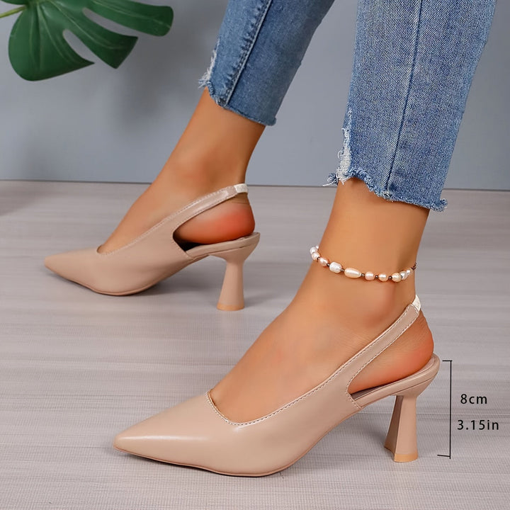 Esther | Refined Pointed Slingback Heels