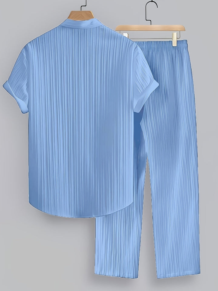 Nathan | Relaxed Stand-Collar Two-Piece Set