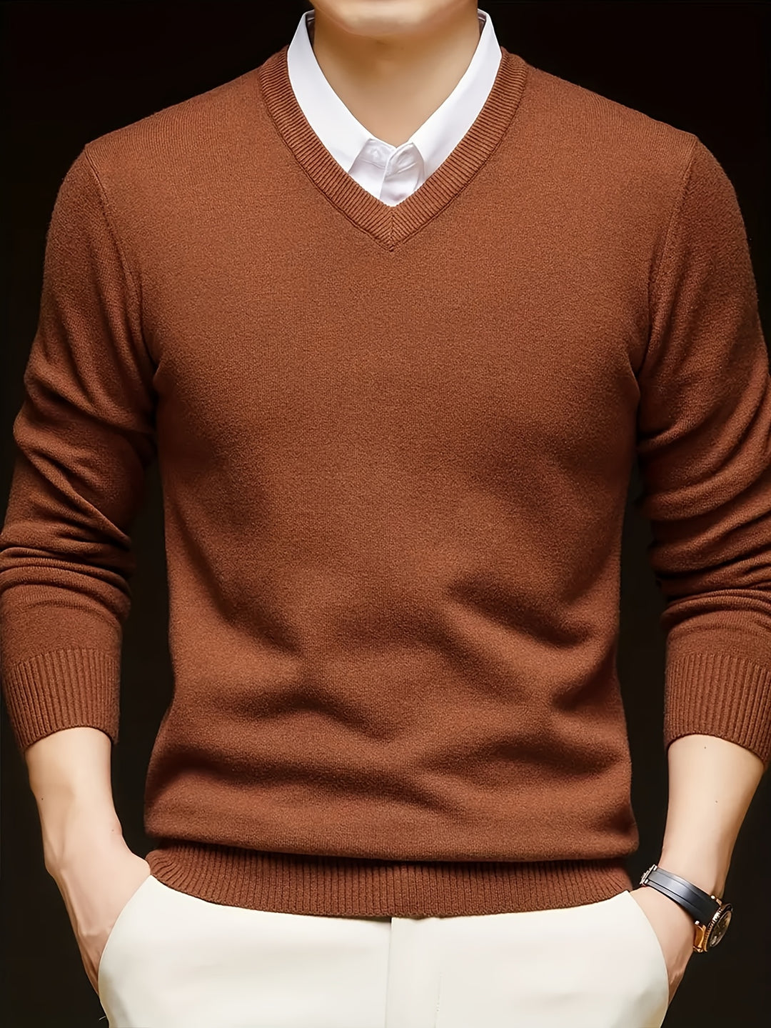 Lincoln | Refined V-Neck Jumper