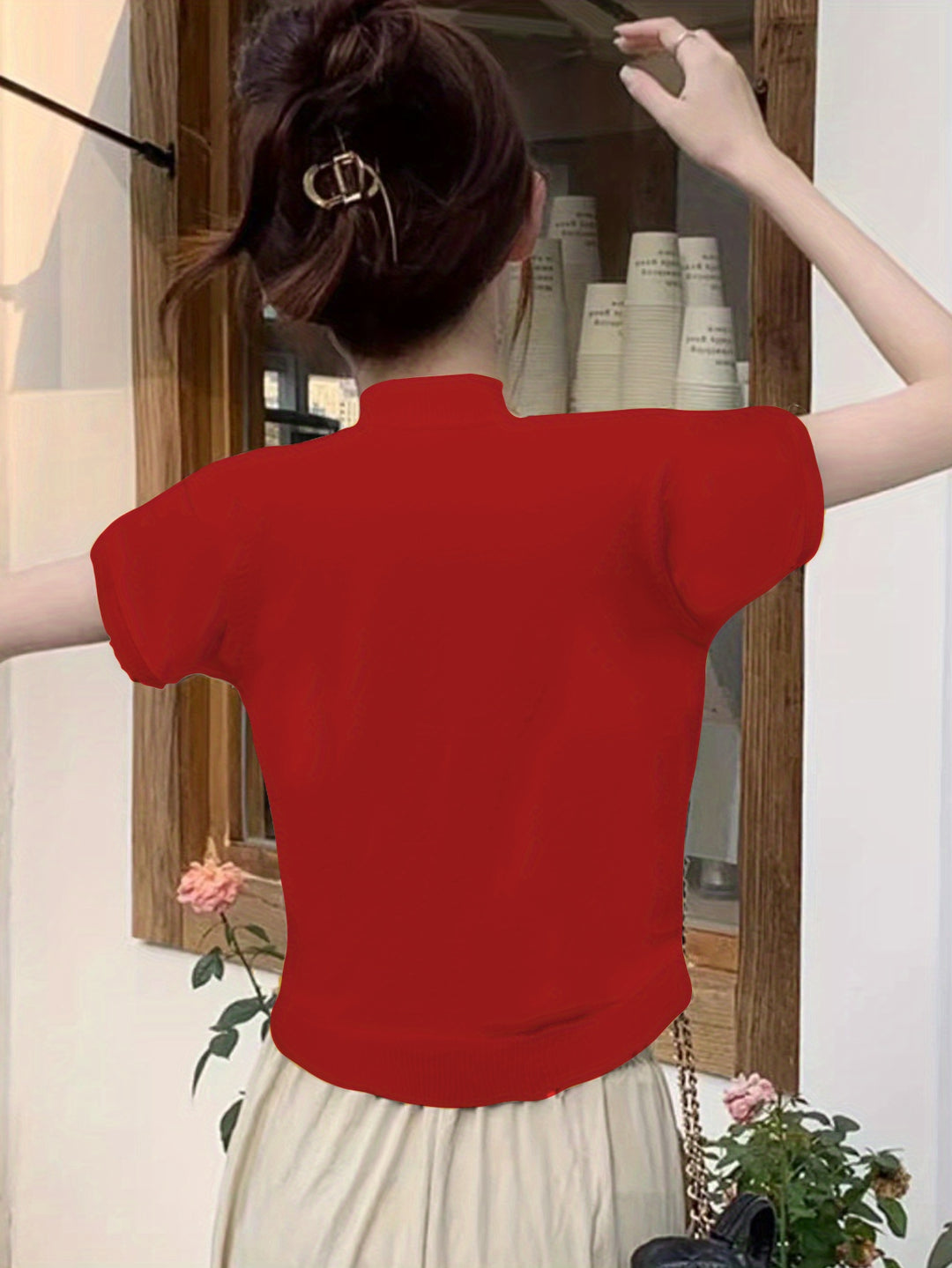 Louise | Refined Half-Neck Top