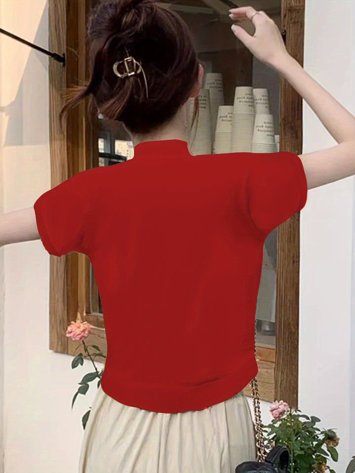 Louise | Refined Half-Neck Top