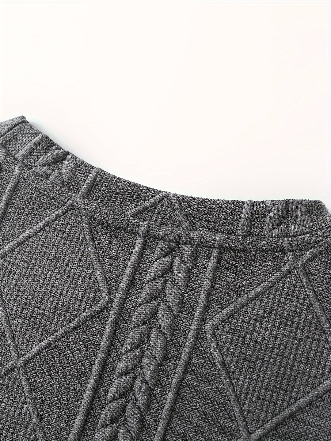 Everard | Textured Crew-Neck Long Sleeve Top