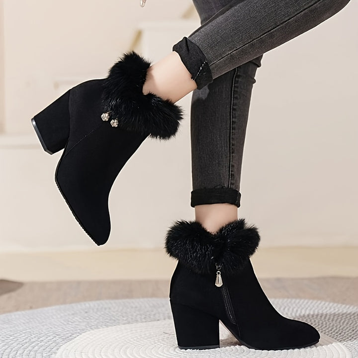 Estelle | Cosy Block Heel Ankle Boots
