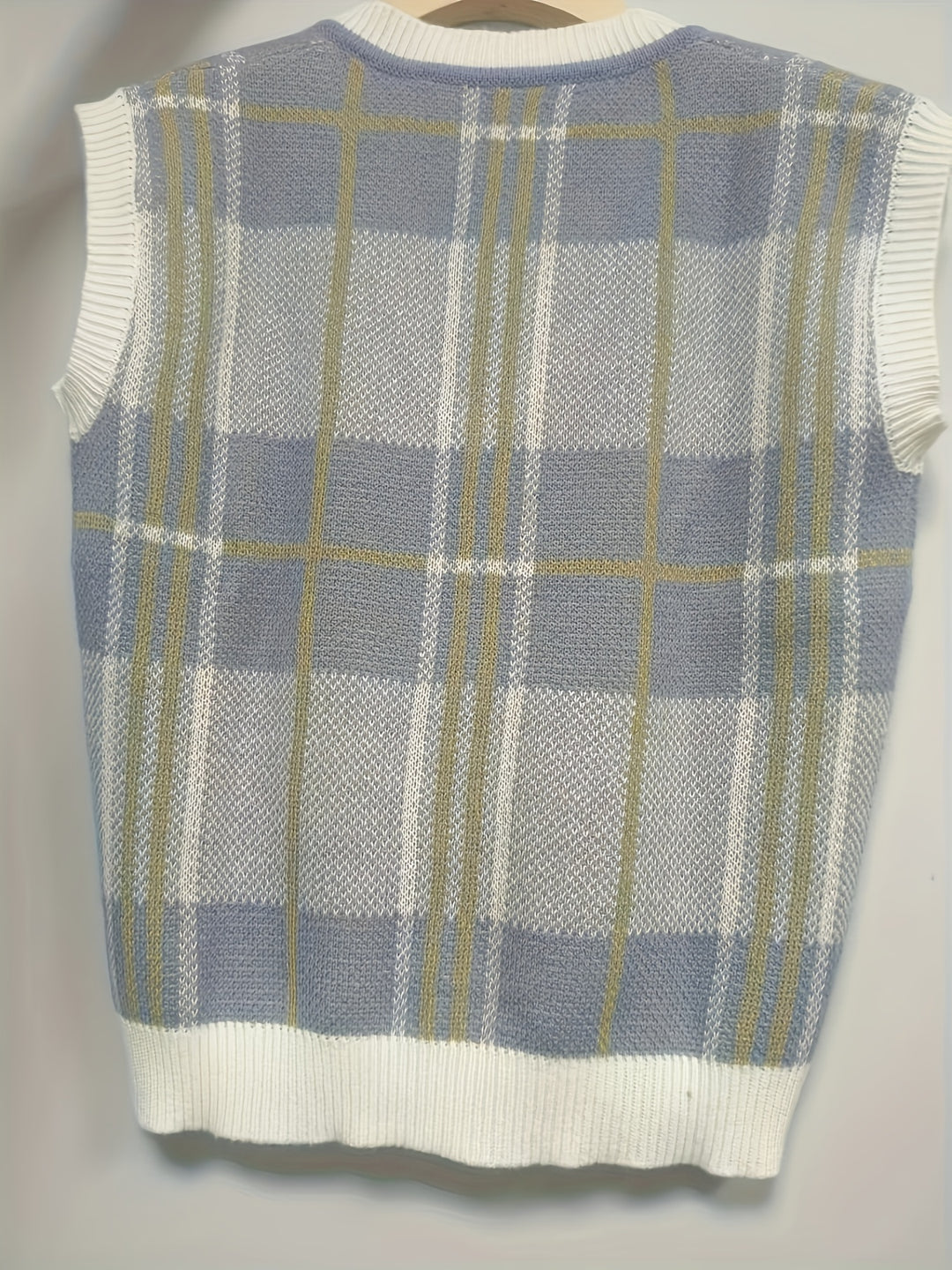 Rosalie | Argyle V-Neck Sweater Vest