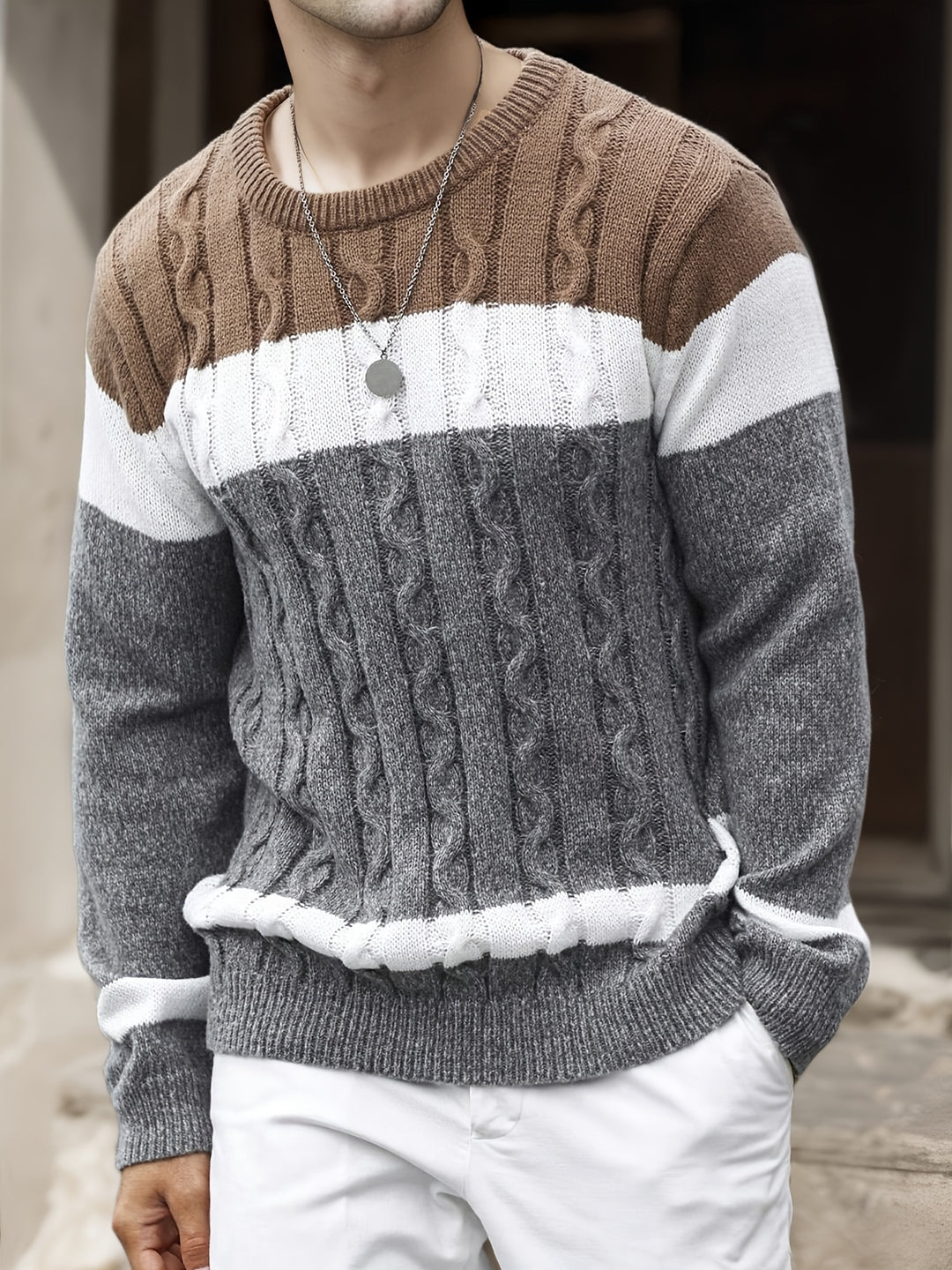 Malcolm | Classic Cable-Knit Jumper