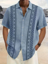 Callum | Vintage Geometric Short-Sleeve Shirt