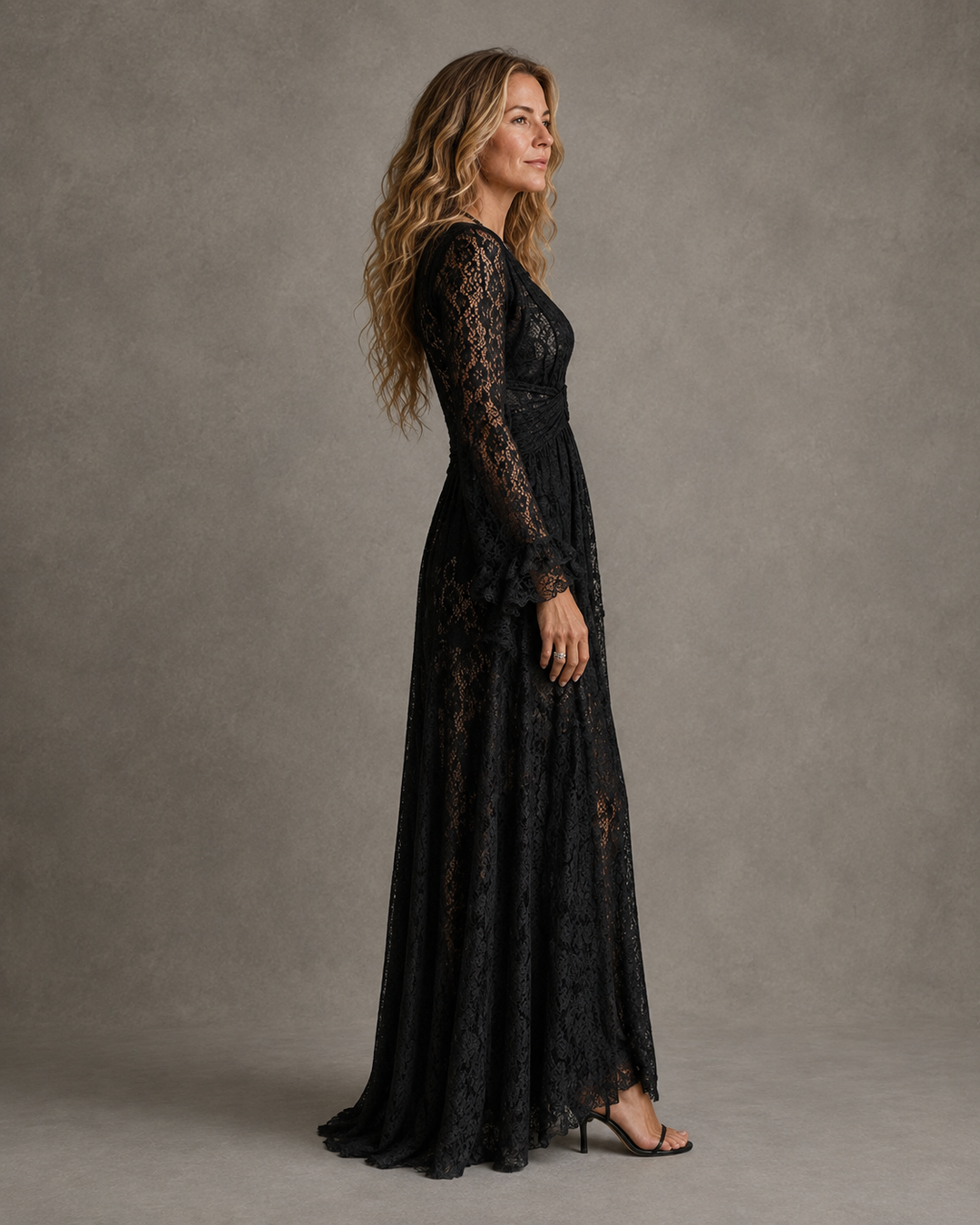Anneliese | Plunging V-Neck Maxi Dress