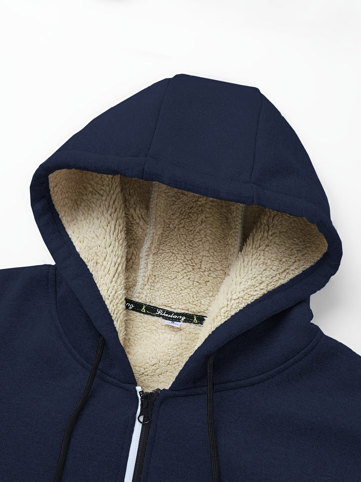 Leonard | Cosy Hooded Zip-Up Jacket