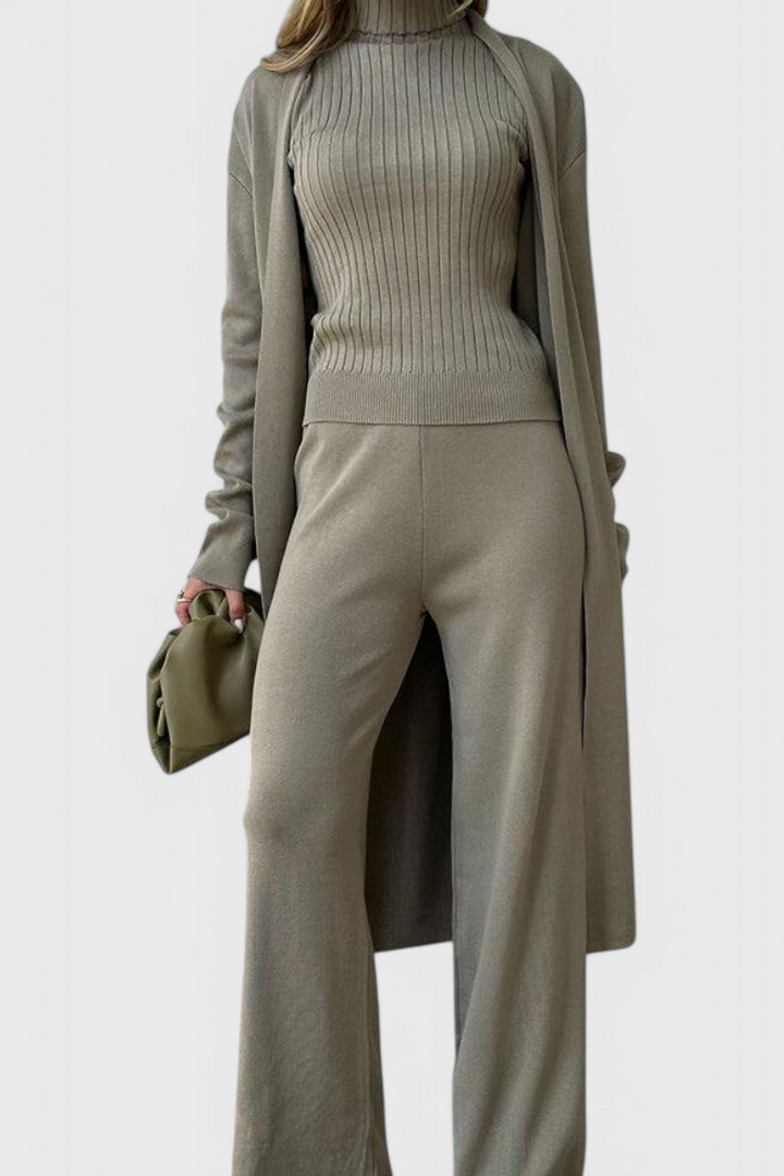 Vesper | Elegant Soft-Knit Three-Piece Set