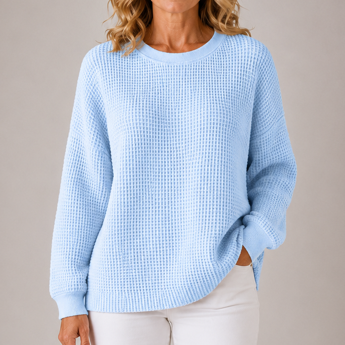 Sasha | Relaxed Waffle-Textured Sweater