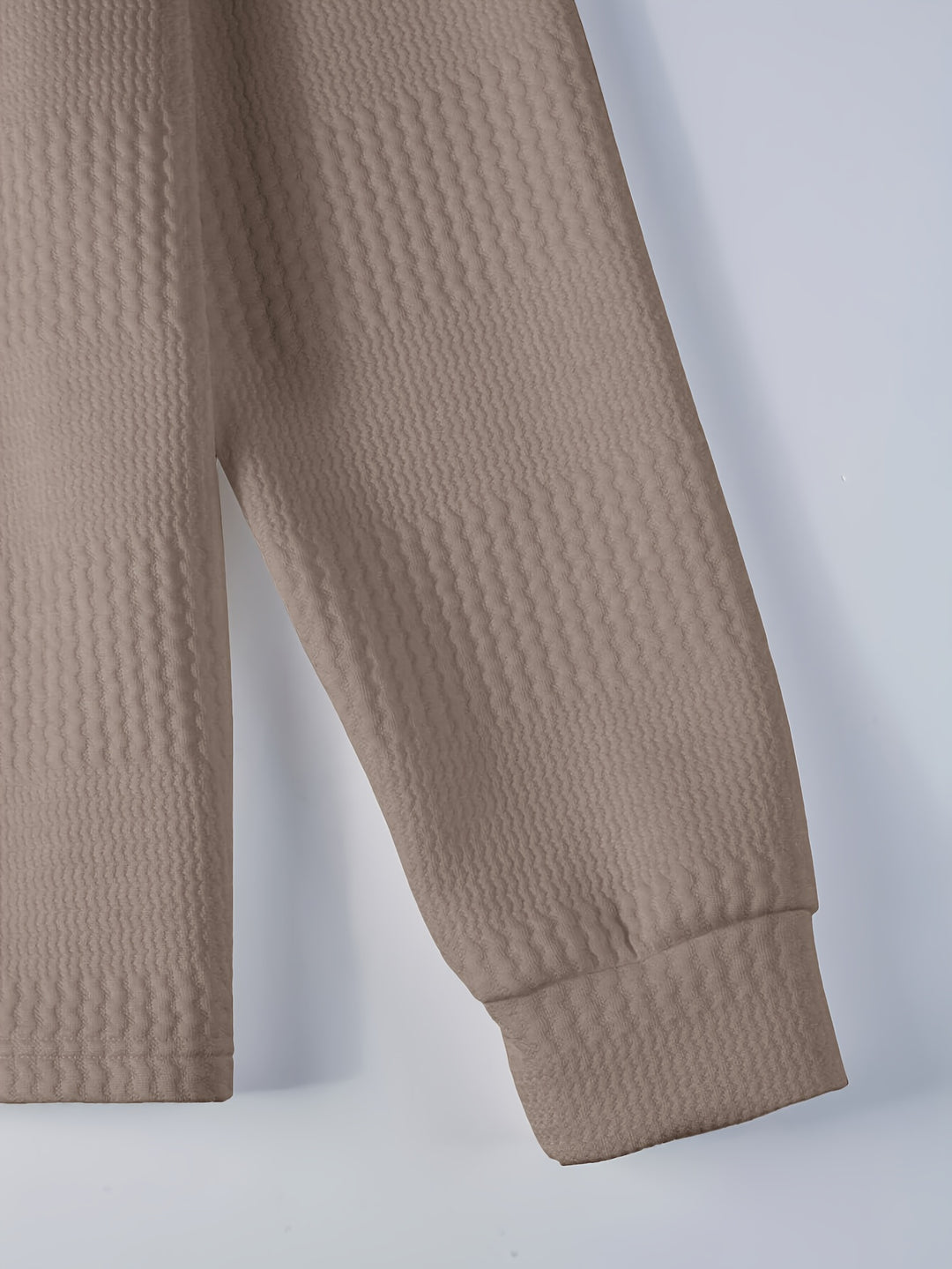 Lawrence | Textured Long Sleeve Polo Shirt