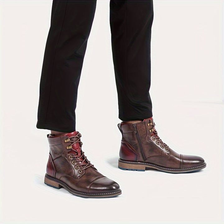 Graham | Cap-Toe Lace-Up Boots