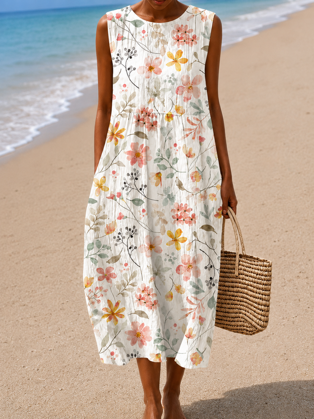 Bonnie | Floral Sleeveless Summer Dress