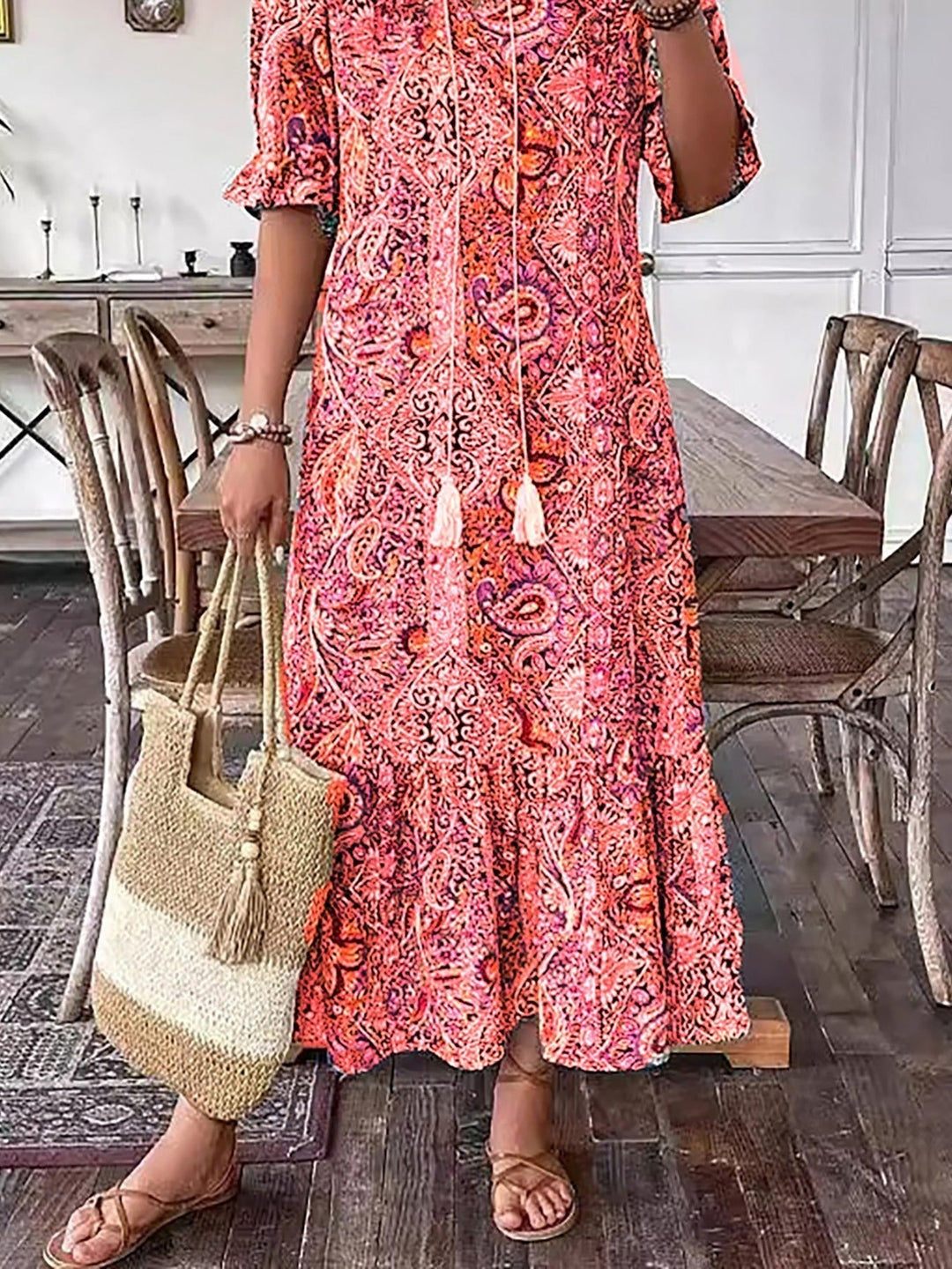 Prudence | Bohemian Flowing Maxi Dress