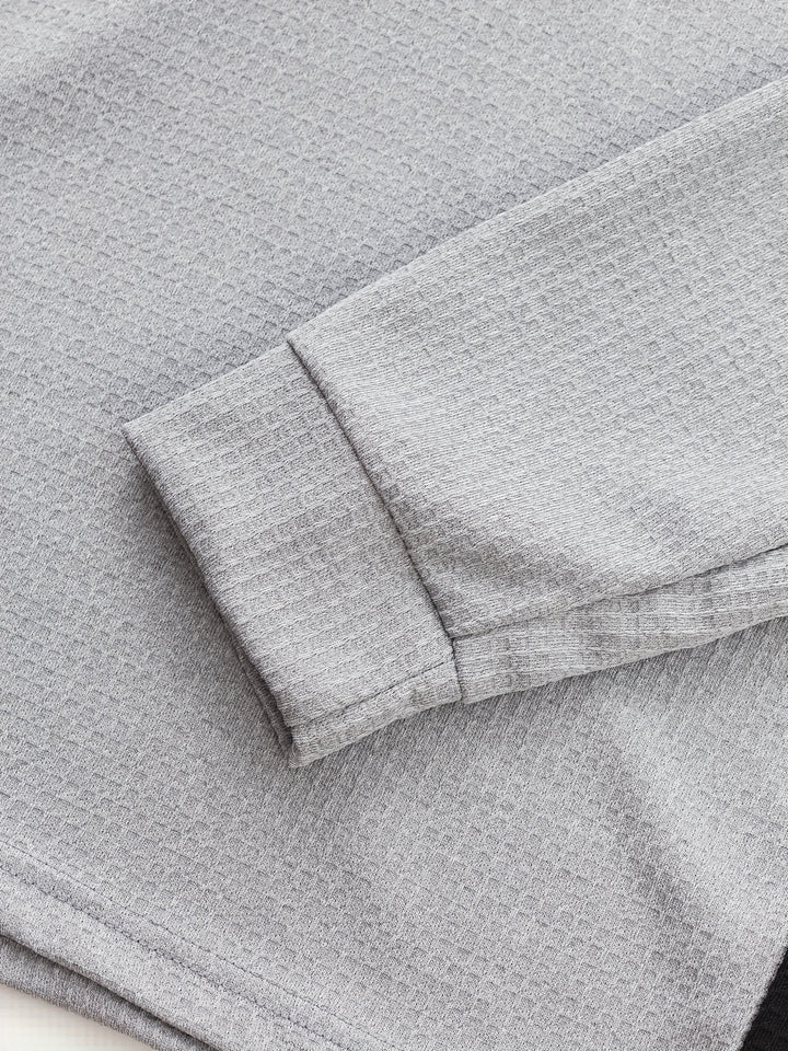 Bryce | Textured Contrast Henley Shirt
