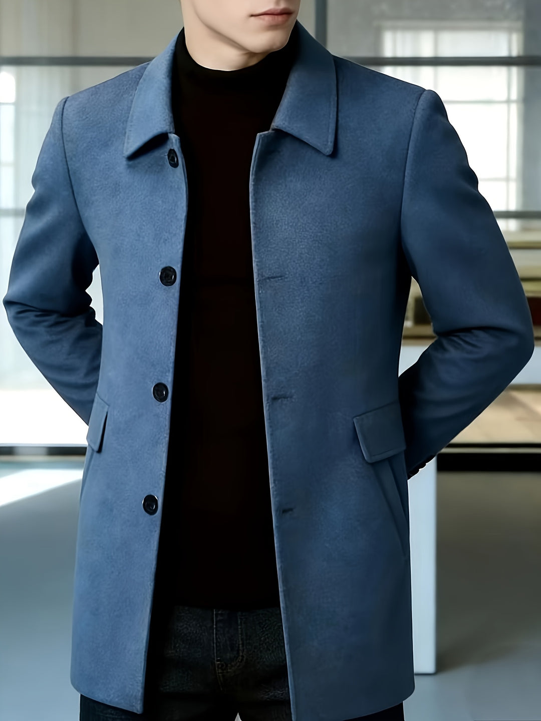 Harlan | Refined Single-Breasted Overcoat