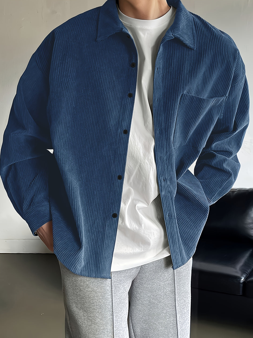 Sheldon | Relaxed Textured Button-Up Shirt