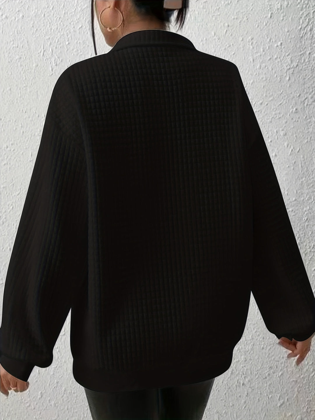 Elspeth | Relaxed Quarter-Zip Sweater
