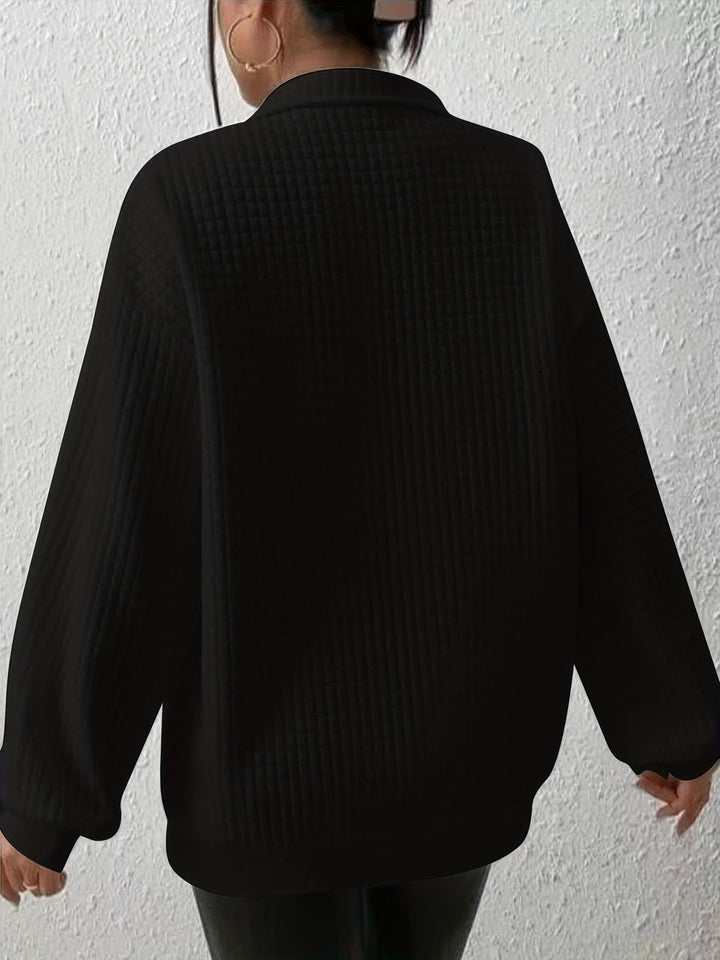 Elspeth | Relaxed Quarter-Zip Sweater