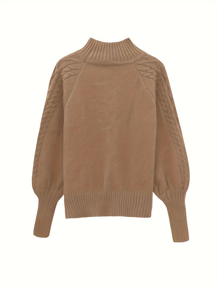 Evangeline | Textured Cable-Knit Sweater