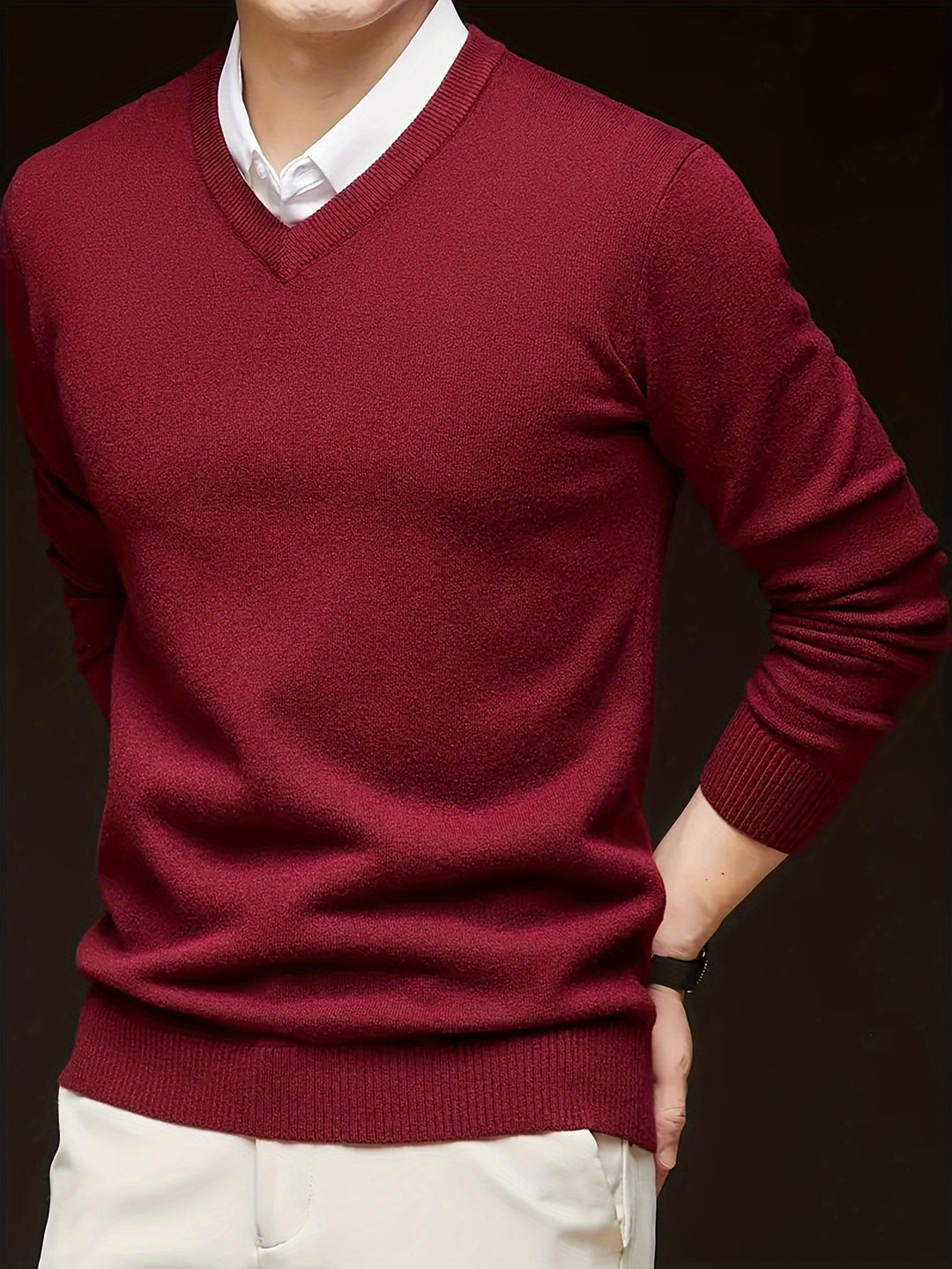 Lincoln | Refined V-Neck Jumper