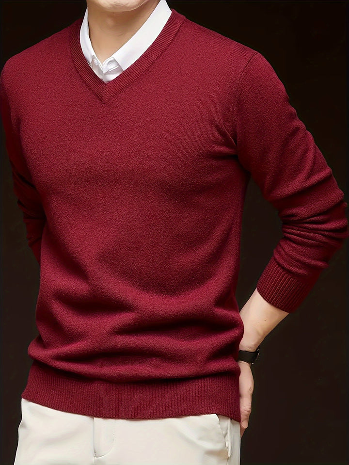 Lincoln | Refined V-Neck Jumper