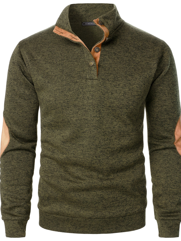 Wesson | Refined Button-Collar Pullover