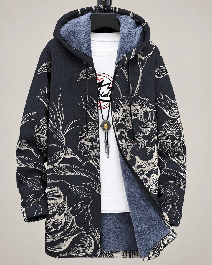 Jasper | Cosy Printed Hooded Jacket