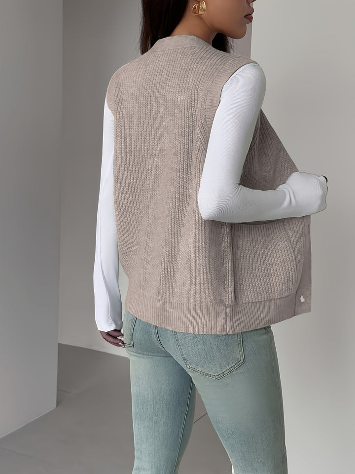 Annette | Button-Front Waistcoat