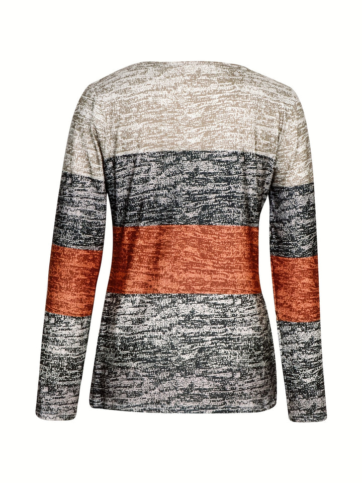 Danica | Colour-Block Quarter-Zip Top