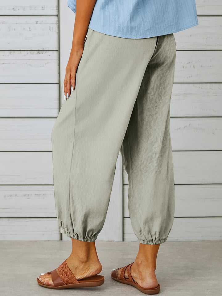 Colleen | Relaxed Drawstring Capris