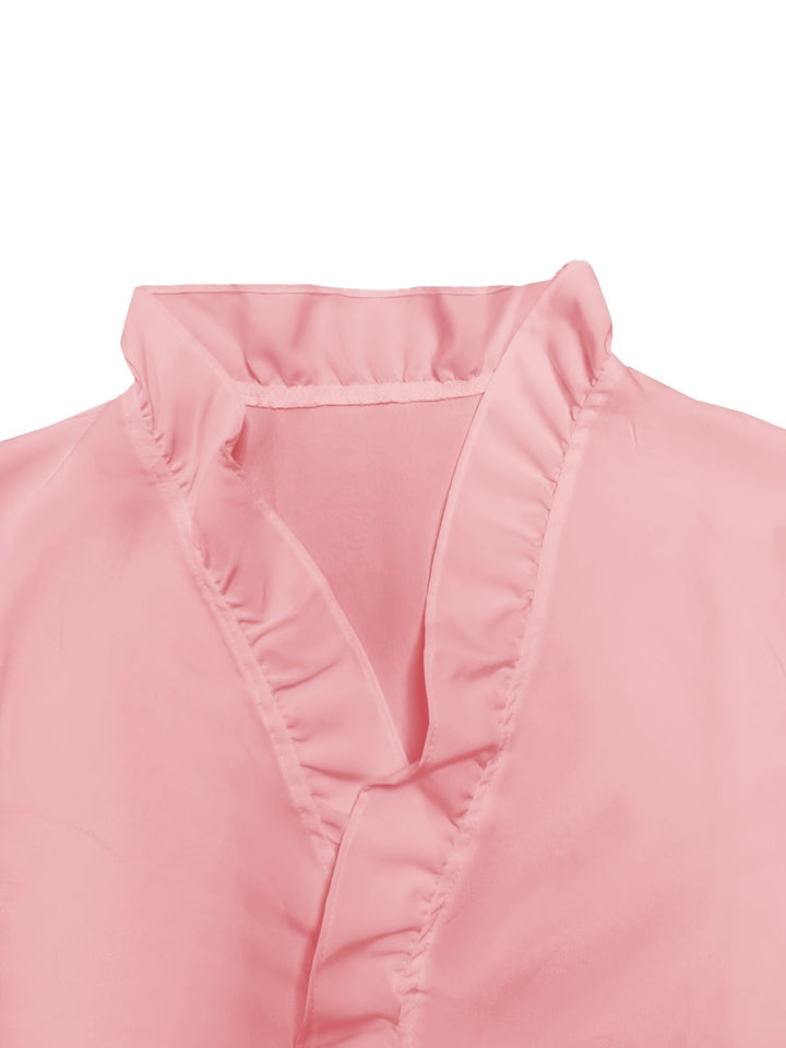 Genevieve | Ruffled V-Neck Blouse