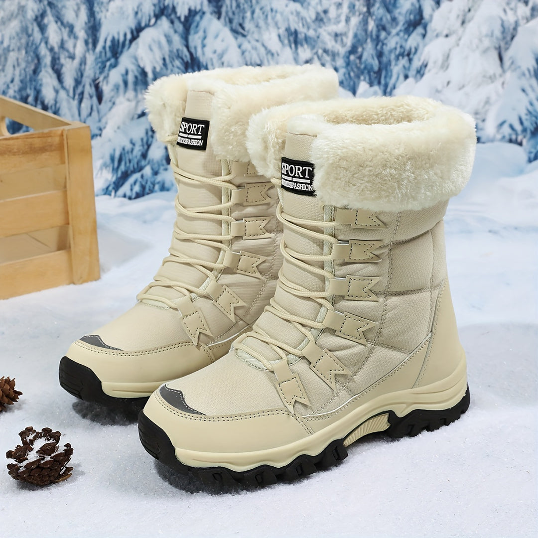 Wynter | Cosy Lace-Up Snow Boots