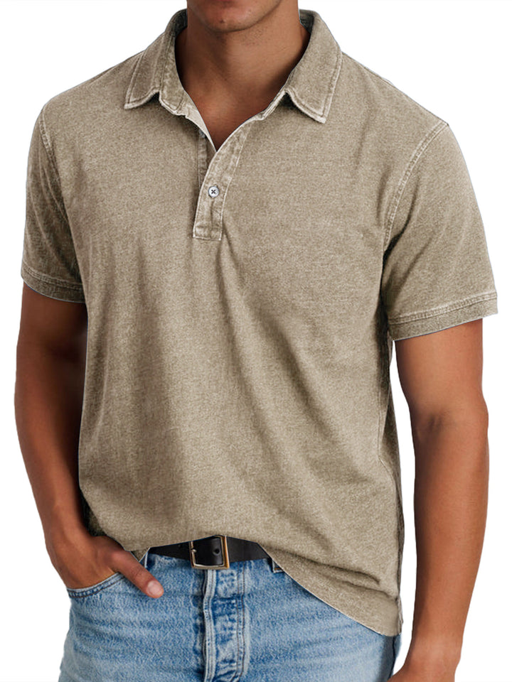 Bradley | Vintage-Wash Polo Shirt