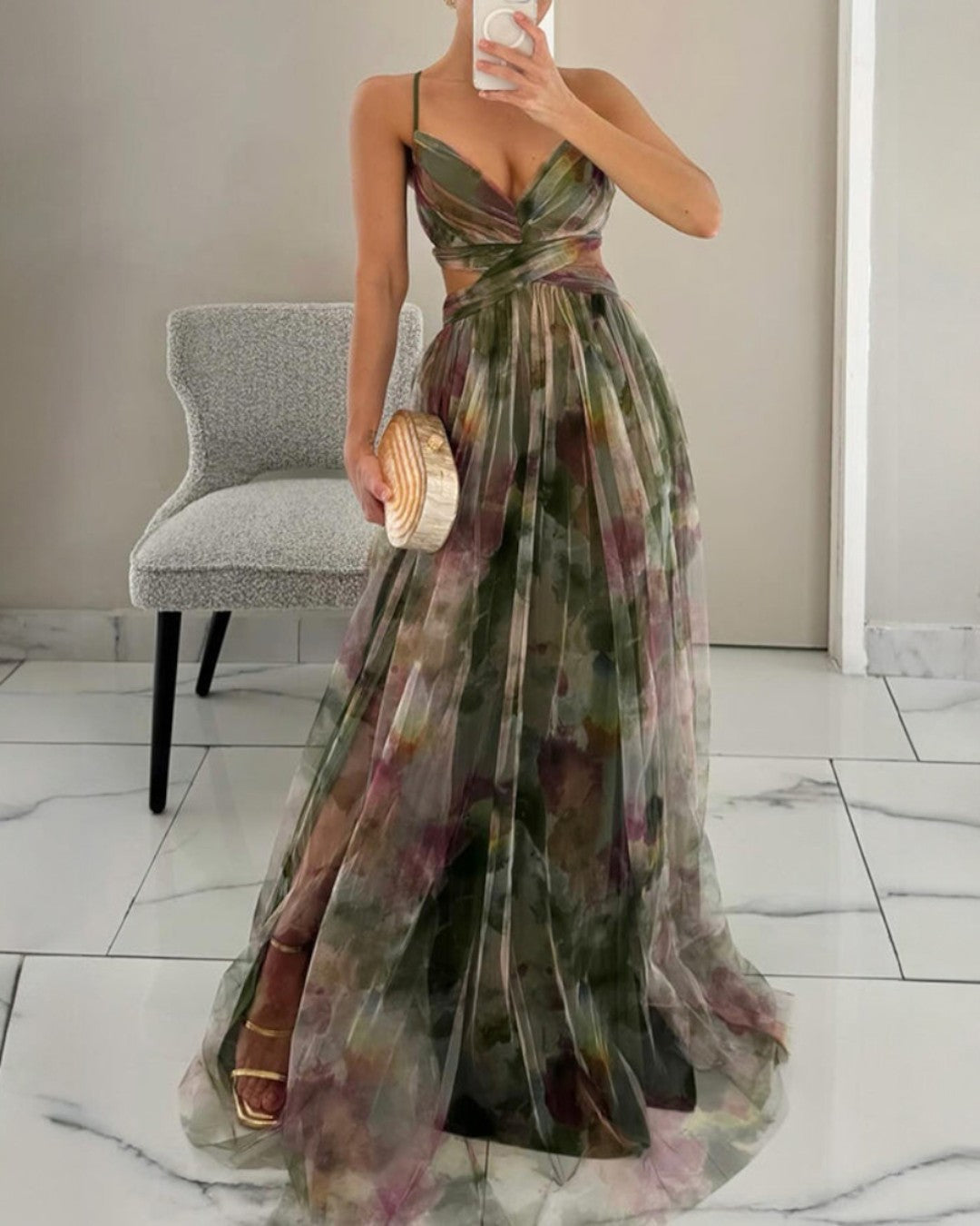 Sabine | Flowing Floral Maxi Dress