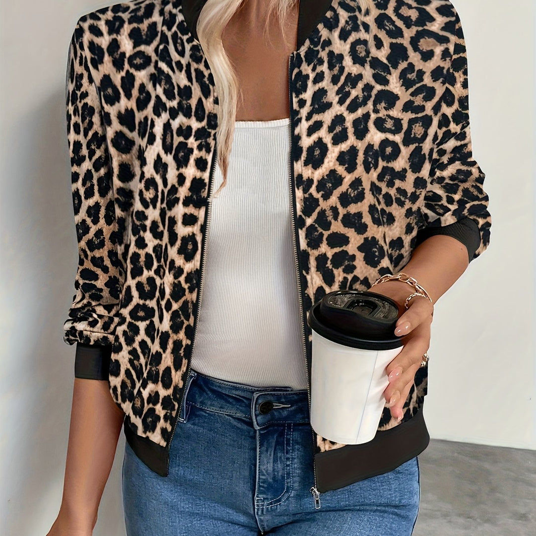 Nadine | Zip-Front Bomber Jacket